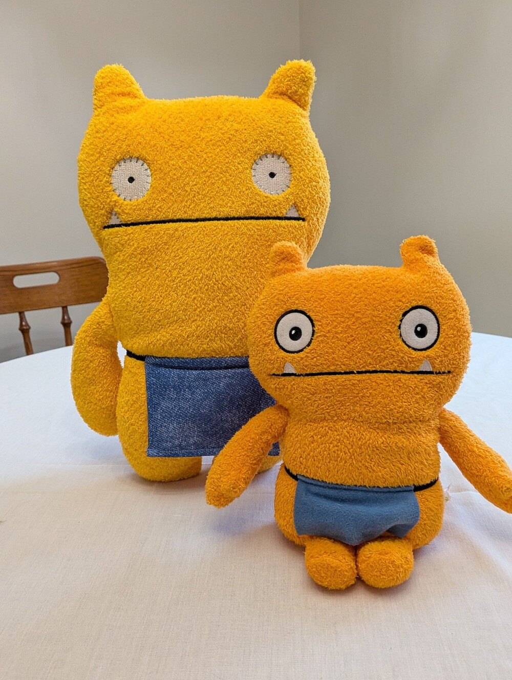 Hasbro Ugly Dolls Set Of 2 .Plush Orange Monster Toy - Soft Kids Stuffed Animal.